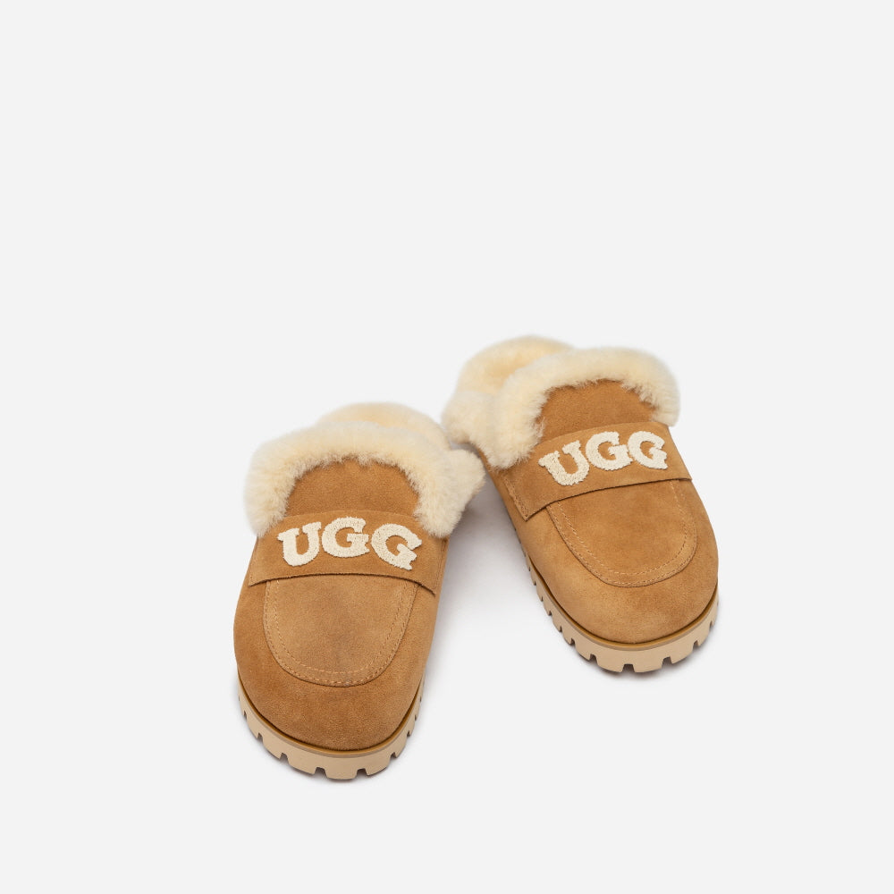 PRIYA KNIT LOGO SHEARLING SLIPPER OZWEAR UGG OB982