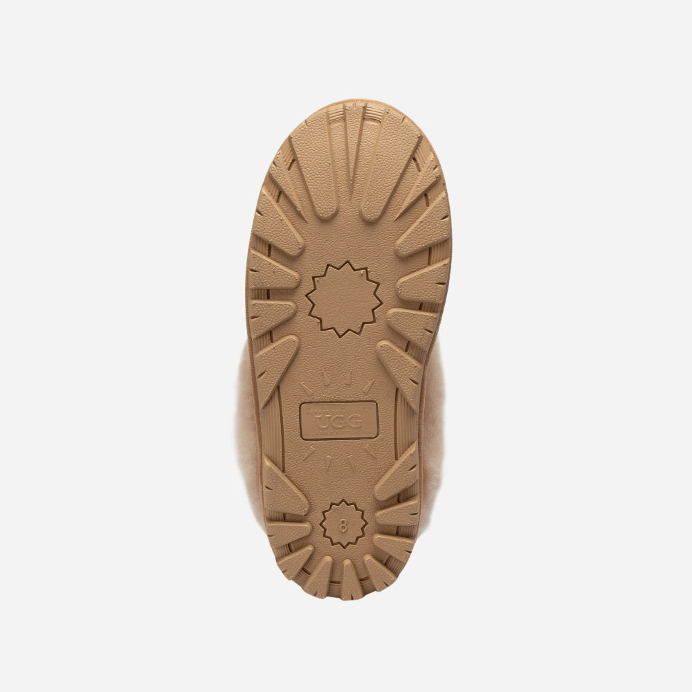 COQUETTE MATELASSE EMB LOGO SLIPPER (ELASTIC LOGO & WOOL STRAP) OZWEAR UGG OB114MDE