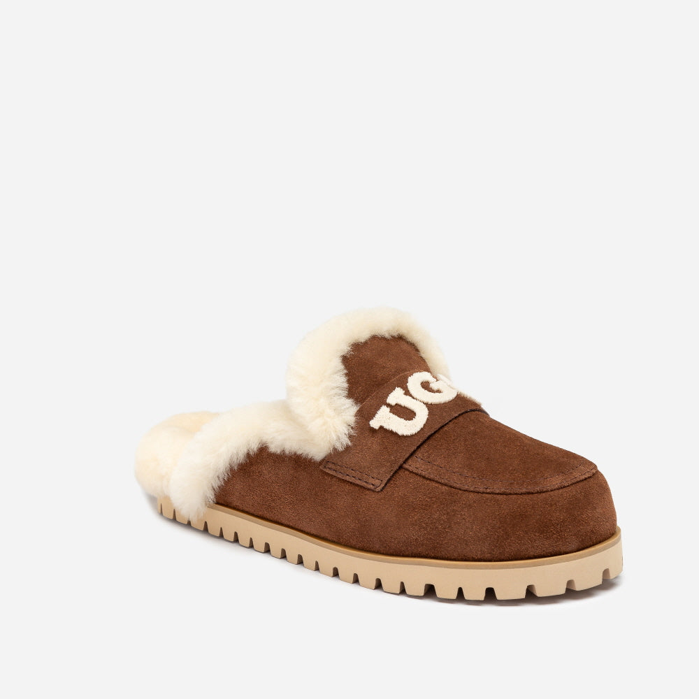 PRIYA KNIT LOGO SHEARLING SLIPPER OZWEAR UGG OB982