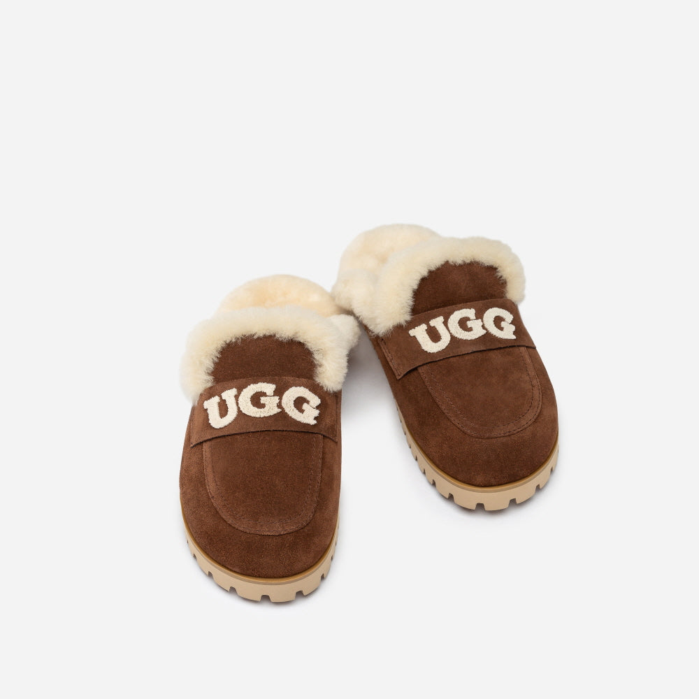 PRIYA KNIT LOGO SHEARLING SLIPPER OZWEAR UGG OB982