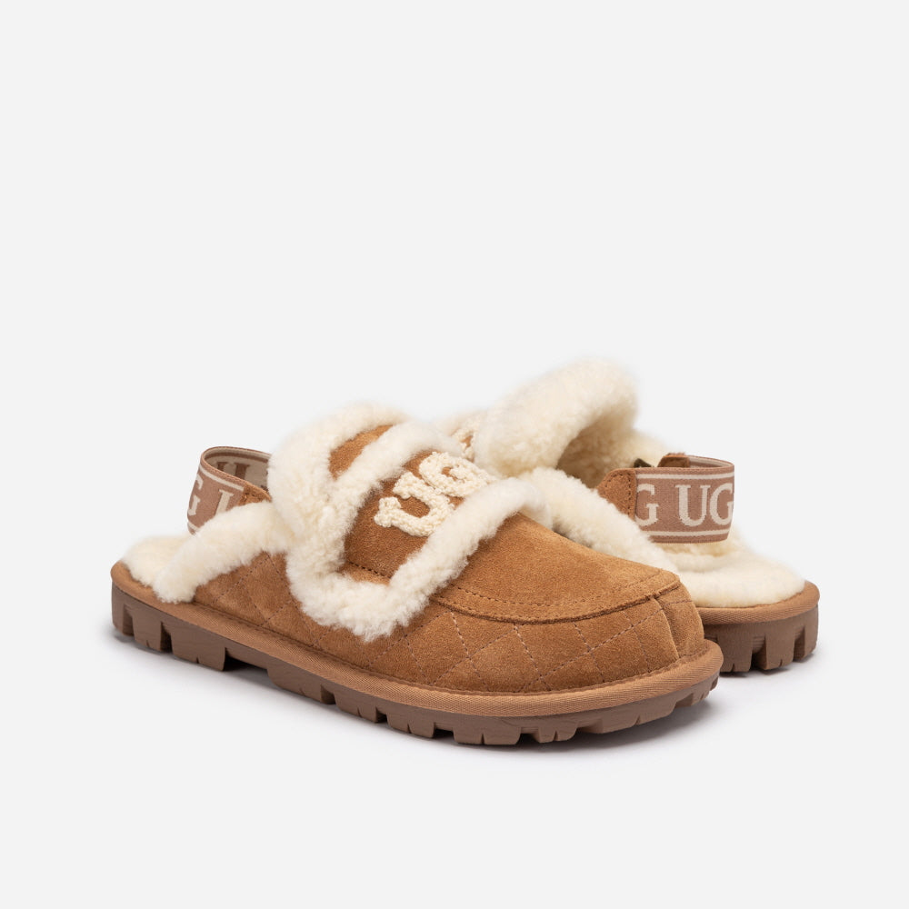 VIOLET MATELASSÉ SHEARLING SLIPPER(DETACHABLE FEATURE) OZWEAR UGG OB938MD
