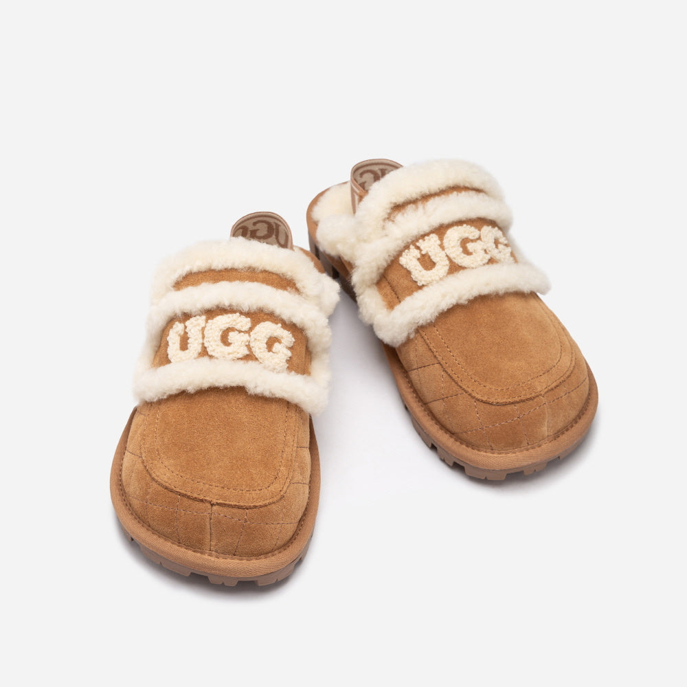 VIOLET MATELASSÉ SHEARLING SLIPPER(DETACHABLE FEATURE) OZWEAR UGG OB938MD