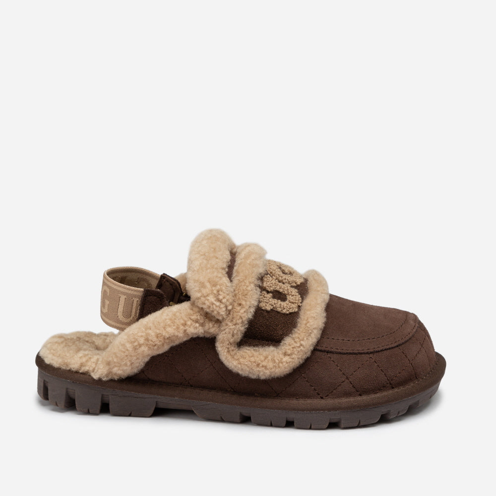 VIOLET MATELASSÉ SHEARLING SLIPPER(DETACHABLE FEATURE) OZWEAR UGG OB938MD