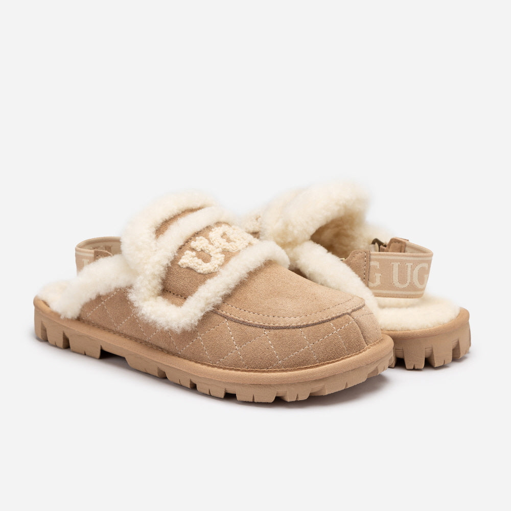 VIOLET MATELASSÉ SHEARLING SLIPPER(DETACHABLE FEATURE) OZWEAR UGG OB938MD
