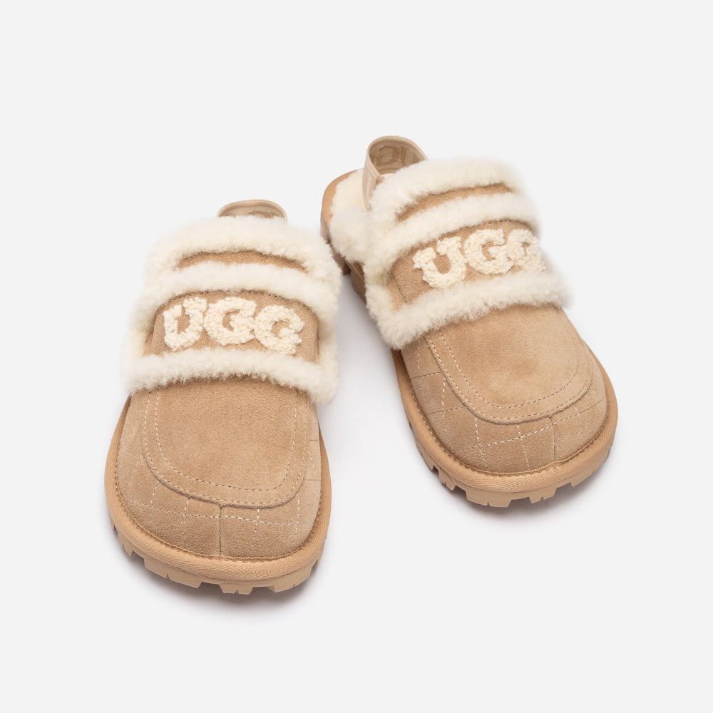 VIOLET MATELASSÉ SHEARLING SLIPPER(DETACHABLE FEATURE) OZWEAR UGG OB938MD