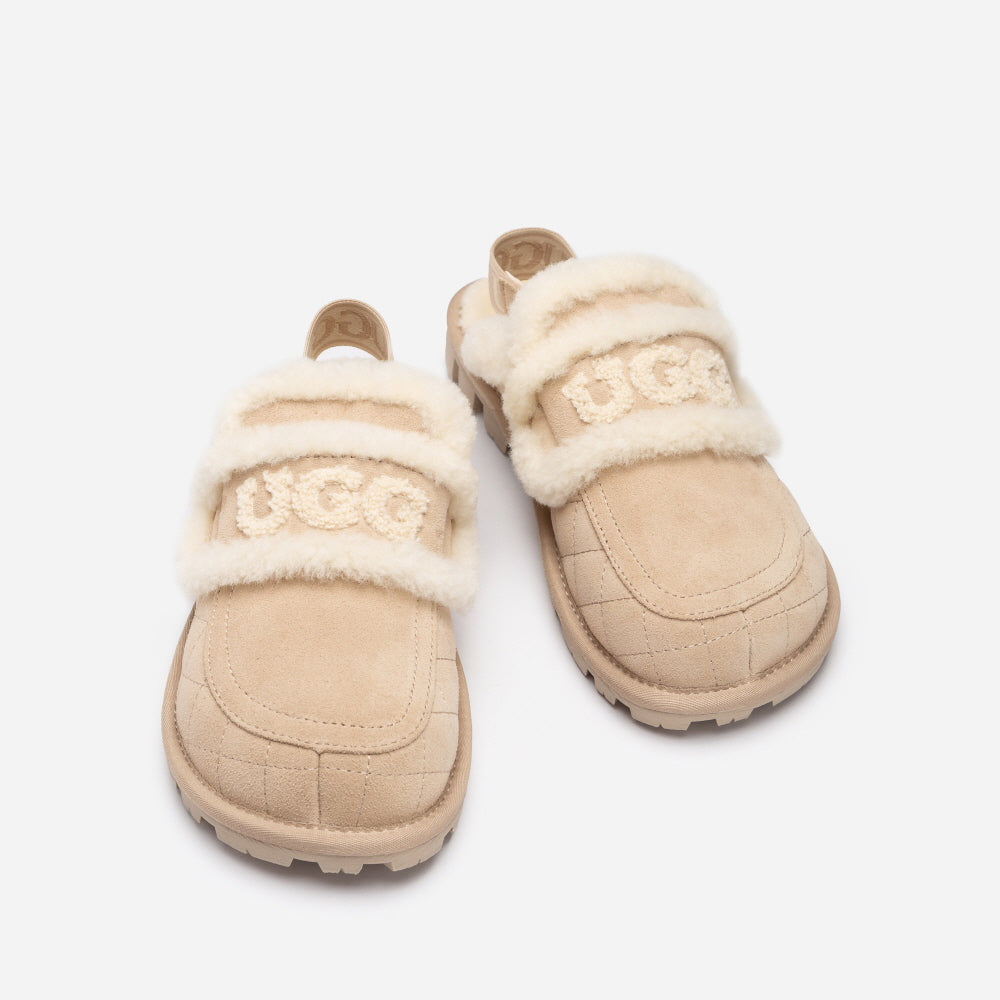VIOLET MATELASSÉ SHEARLING SLIPPER(DETACHABLE FEATURE) OZWEAR UGG OB938MD
