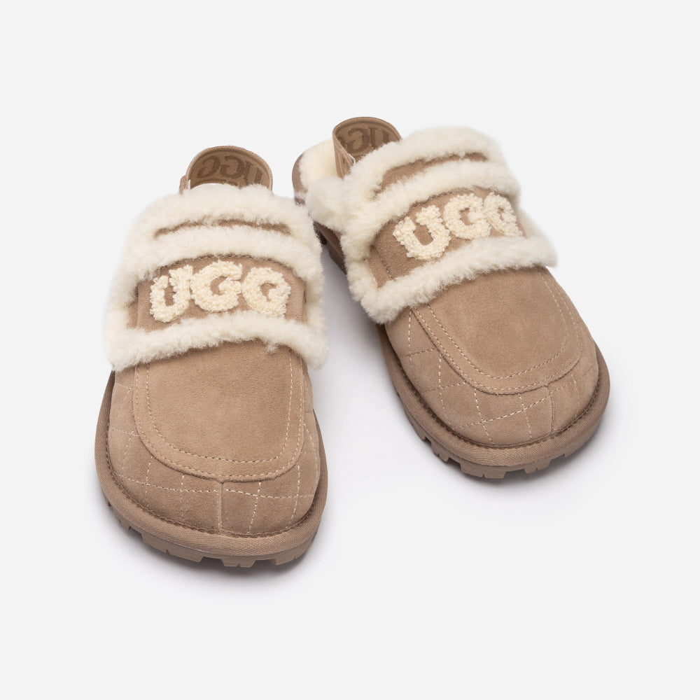VIOLET MATELASSÉ SHEARLING SLIPPER(DETACHABLE FEATURE) OZWEAR UGG OB938MD