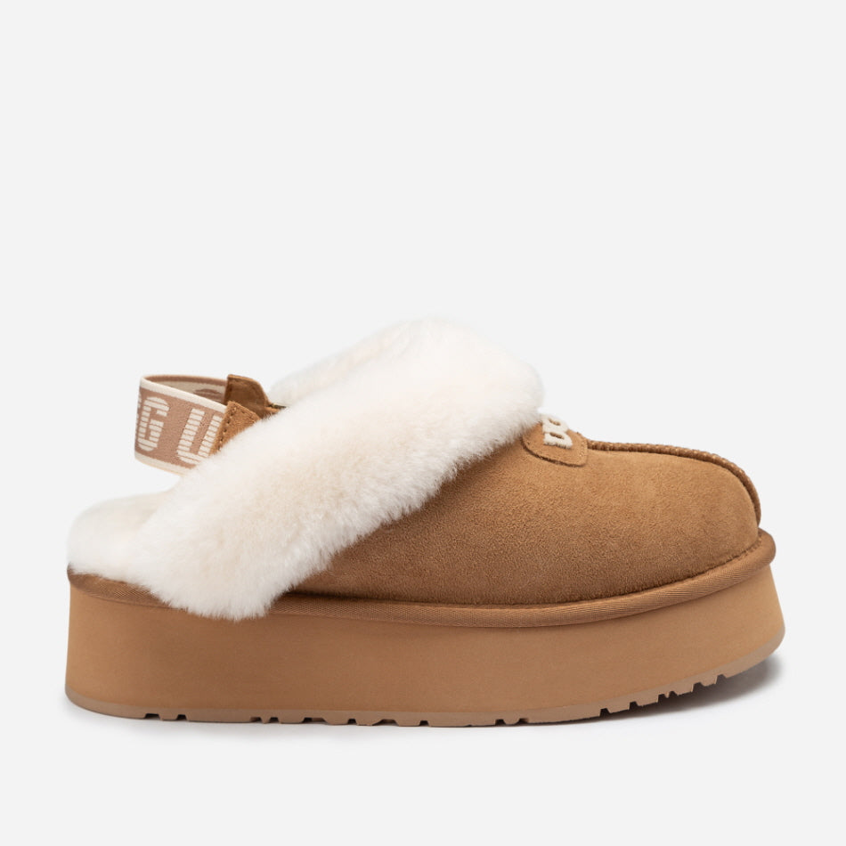 COQUETTE EMB LOGO PLATFORM SLIPPER (ELASTIC LOGO & WOOL STRAP) OZWEAR UGG OB114PDE