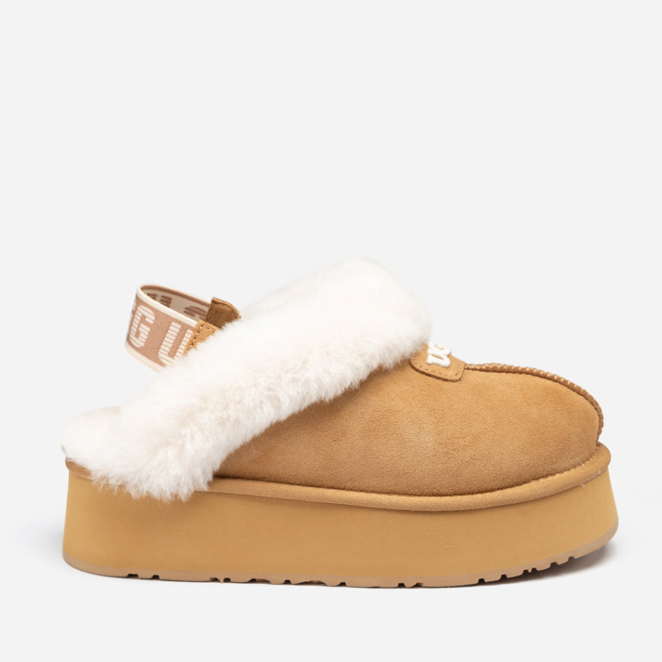 COQUETTE EMB LOGO PLATFORM SLIPPER (ELASTIC LOGO & WOOL STRAP) OZWEAR UGG OB114PDE
