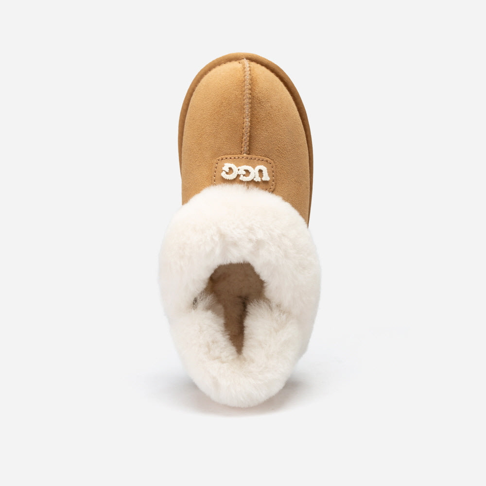 COQUETTE EMB LOGO SLIPPER (ELASTIC LOGO & WOOL STRAP) OZWEAR UGG OB114DE