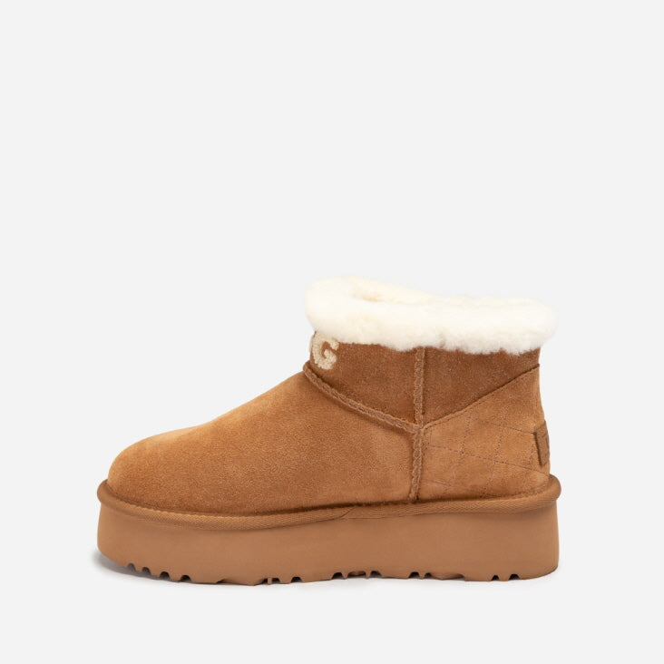 BONDI MATELASSÉ SHEARLING ULTRA MINI PLATFORM BOOT OB915MUP
