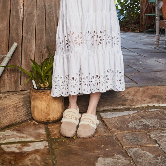 VIOLET MATELASSÉ SHEARLING SLIPPER(DETACHABLE FEATURE) OZWEAR UGG OB938MD