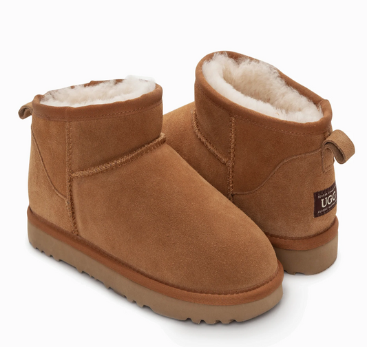 OZWEAR UGG CLASSIC UNISEX ANKLE BOOTS COW SUEDE OB663