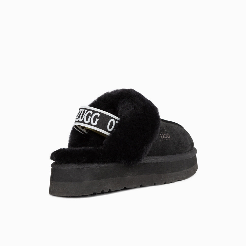 PLATFORM SLIPPER(ELASTIC BACKSTRAP) OZWEAR UGG
