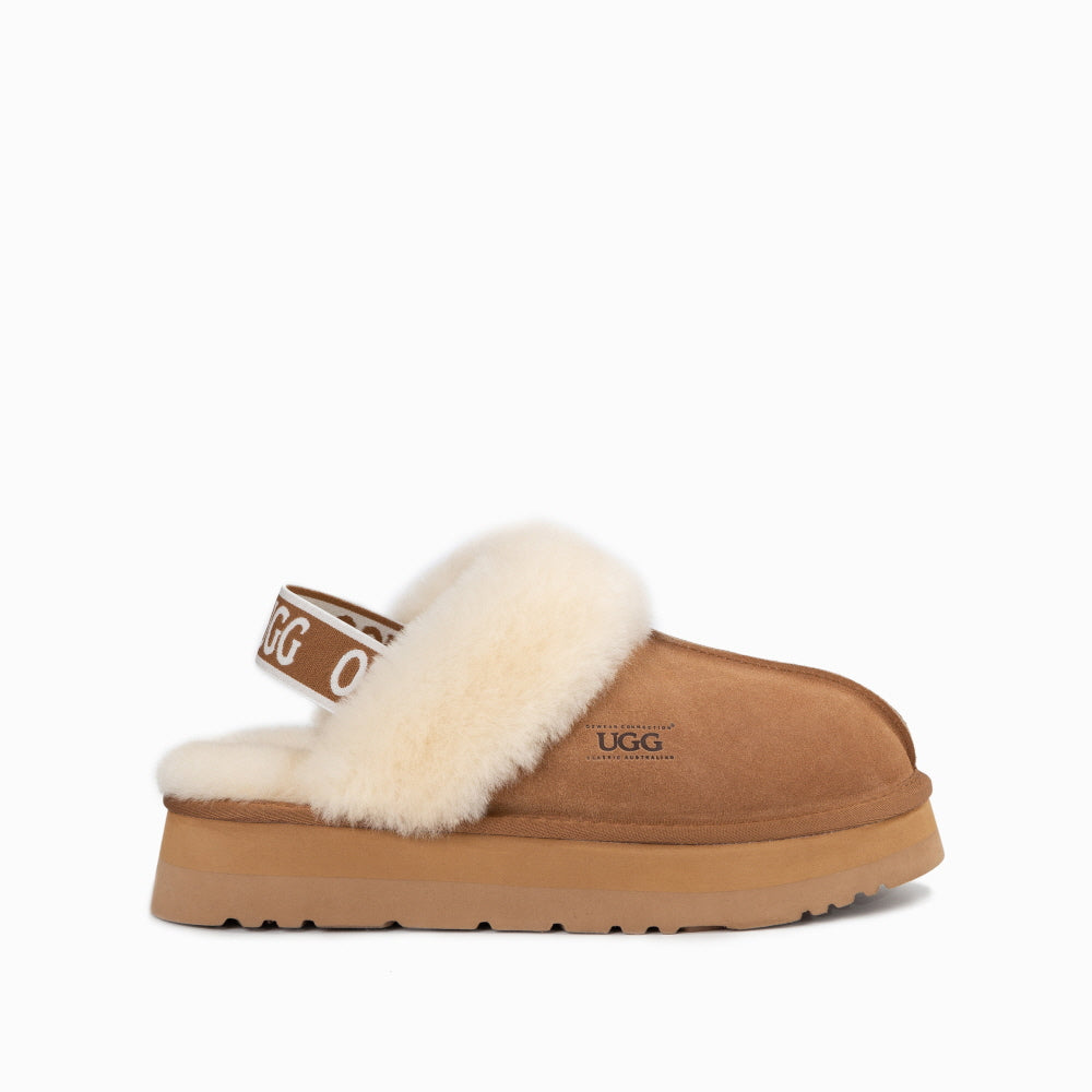 PLATFORM SLIPPER(ELASTIC BACKSTRAP) OZWEAR UGG