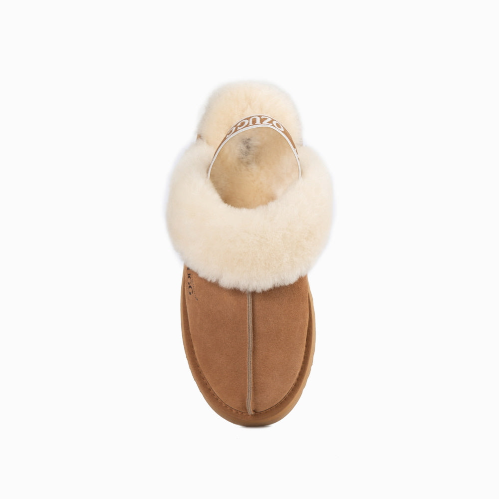 PLATFORM SLIPPER(ELASTIC BACKSTRAP) OZWEAR UGG