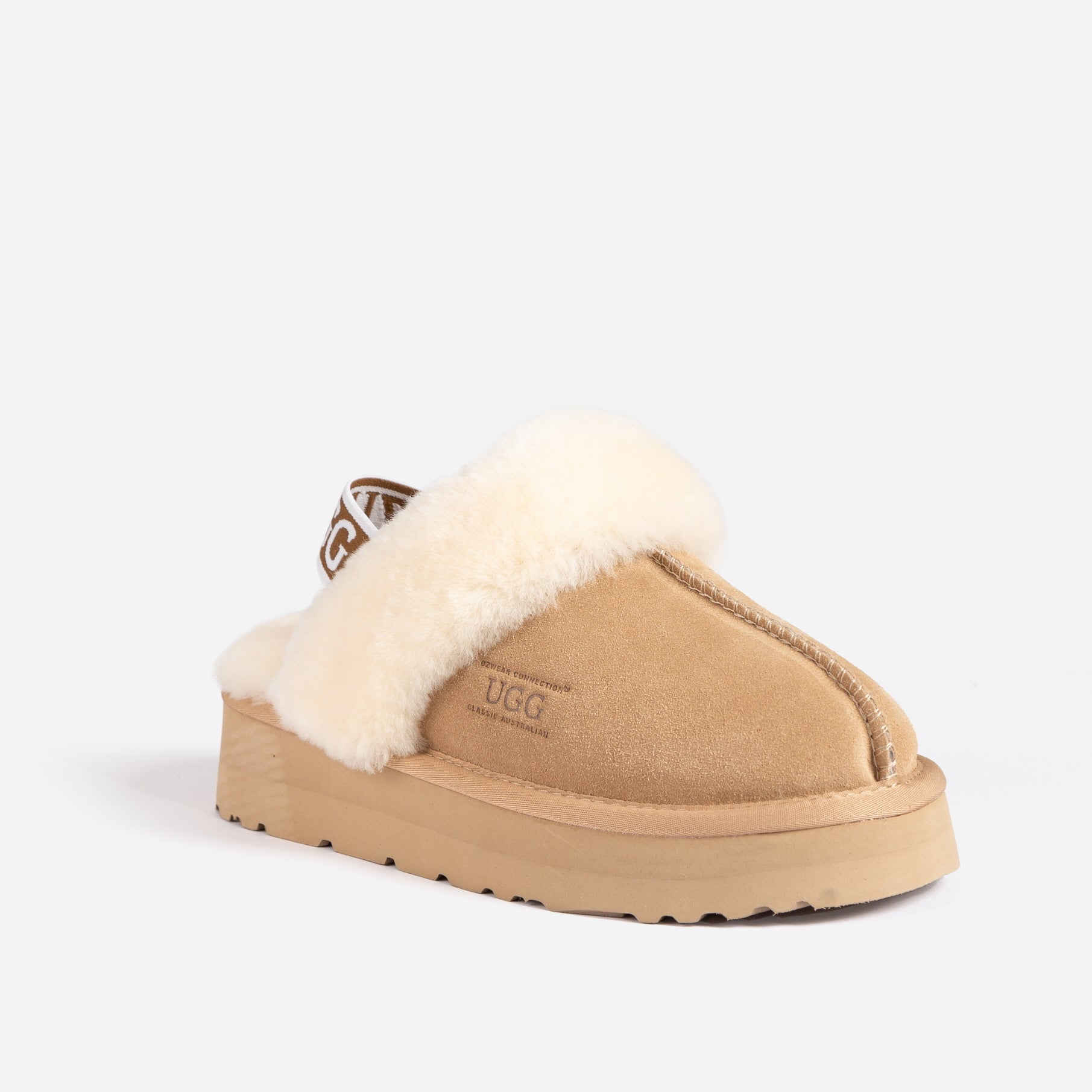 PLATFORM SLIPPER(ELASTIC BACKSTRAP) OZWEAR UGG