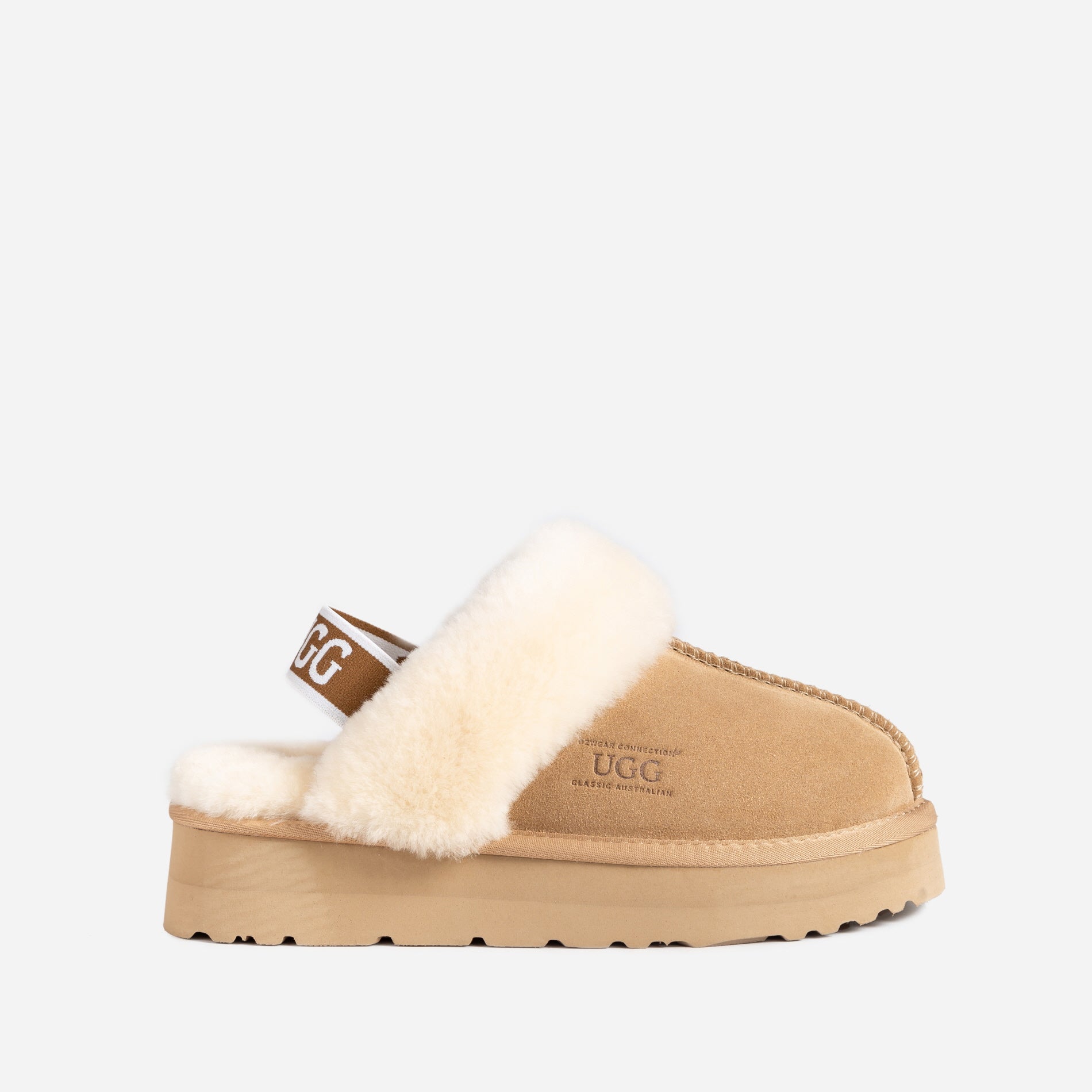 PLATFORM SLIPPER(ELASTIC BACKSTRAP) OZWEAR UGG