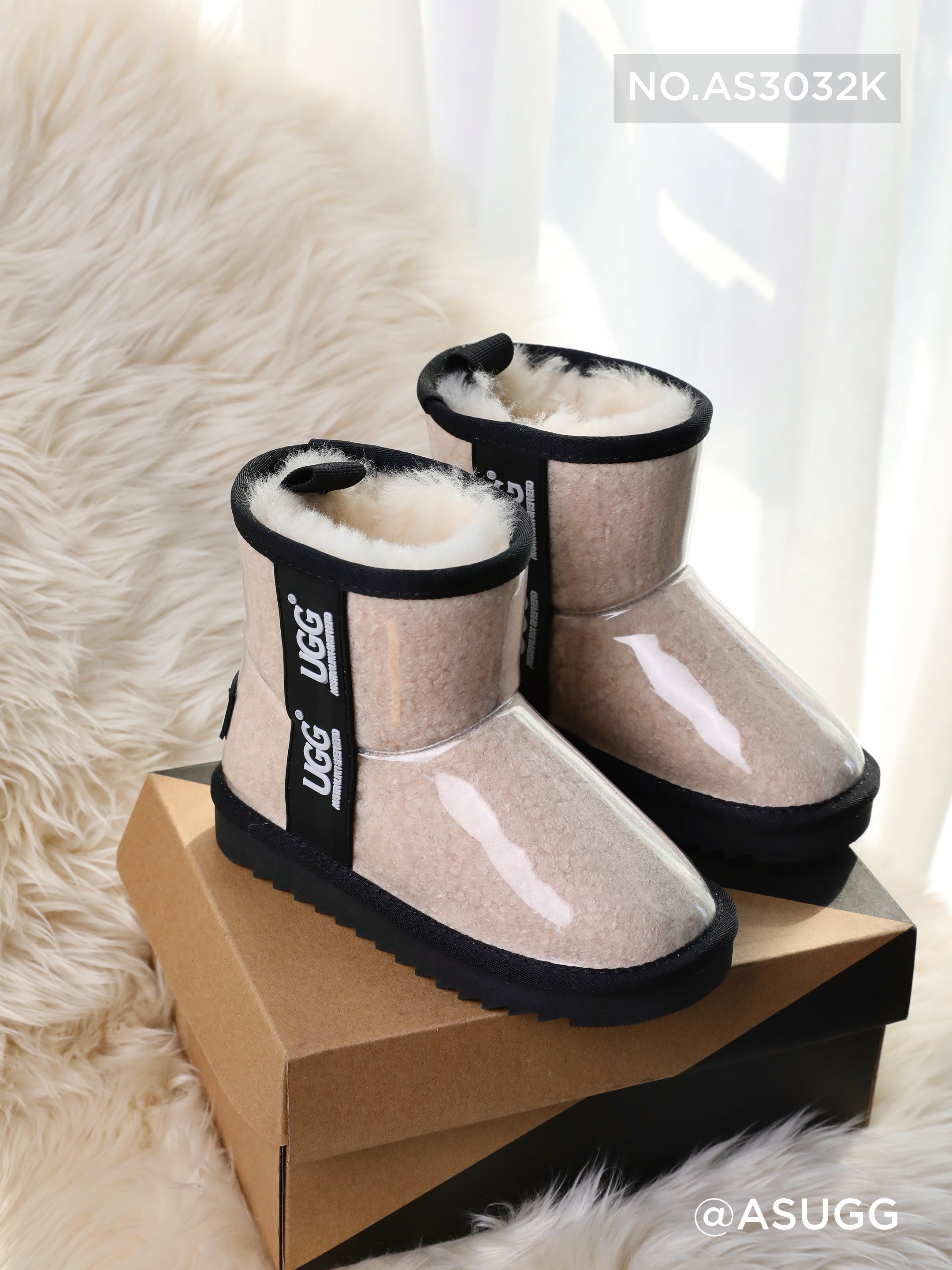 CLEAR COATED BOOTS ASUGG