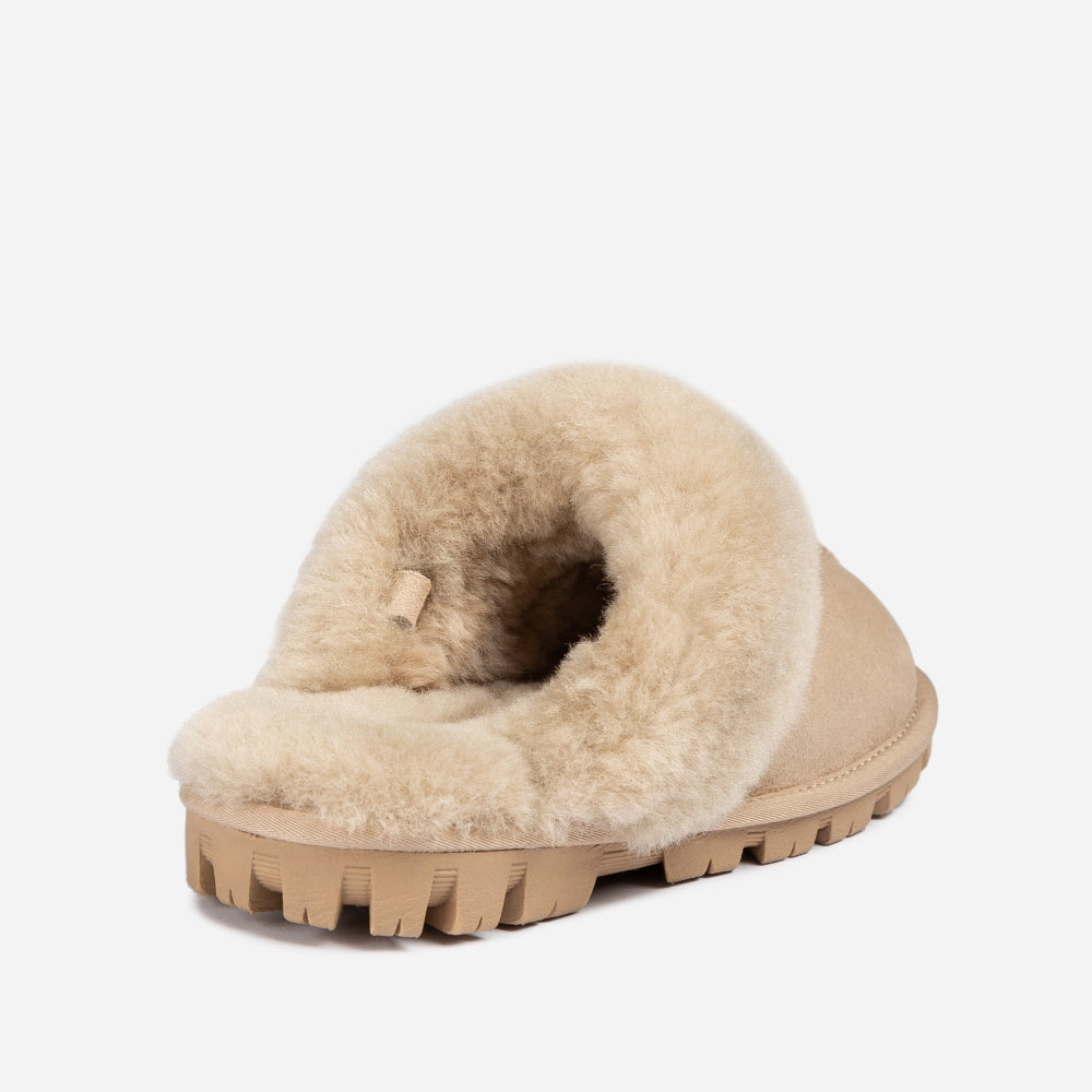 COQUETTE SLIPPER(ELASTIC LOGO & WOOL STRAP) OZWEAR UGG