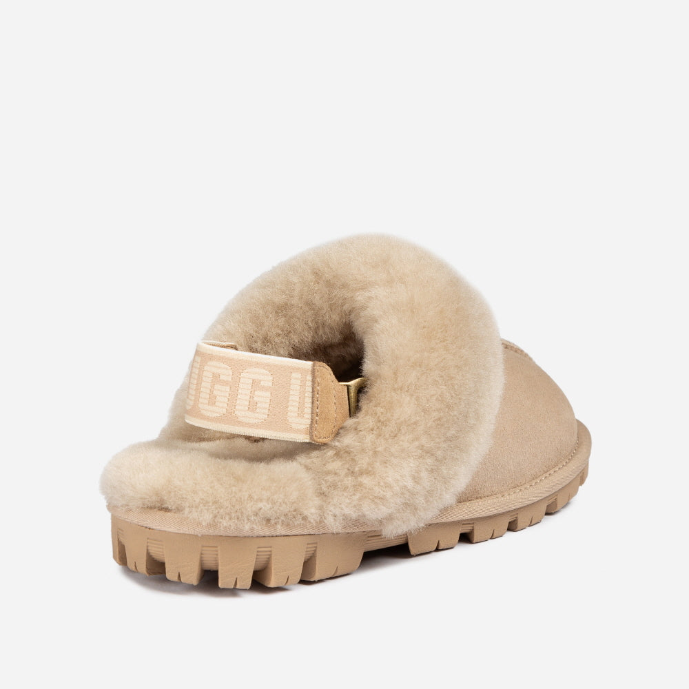 COQUETTE SLIPPER(ELASTIC LOGO & WOOL STRAP) OZWEAR UGG