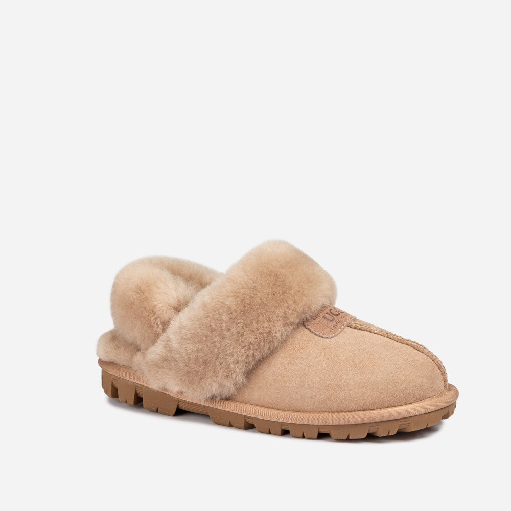 COQUETTE SLIPPER (ELASTIC LOGO & WOOL STRAP) OZWEAR UGG