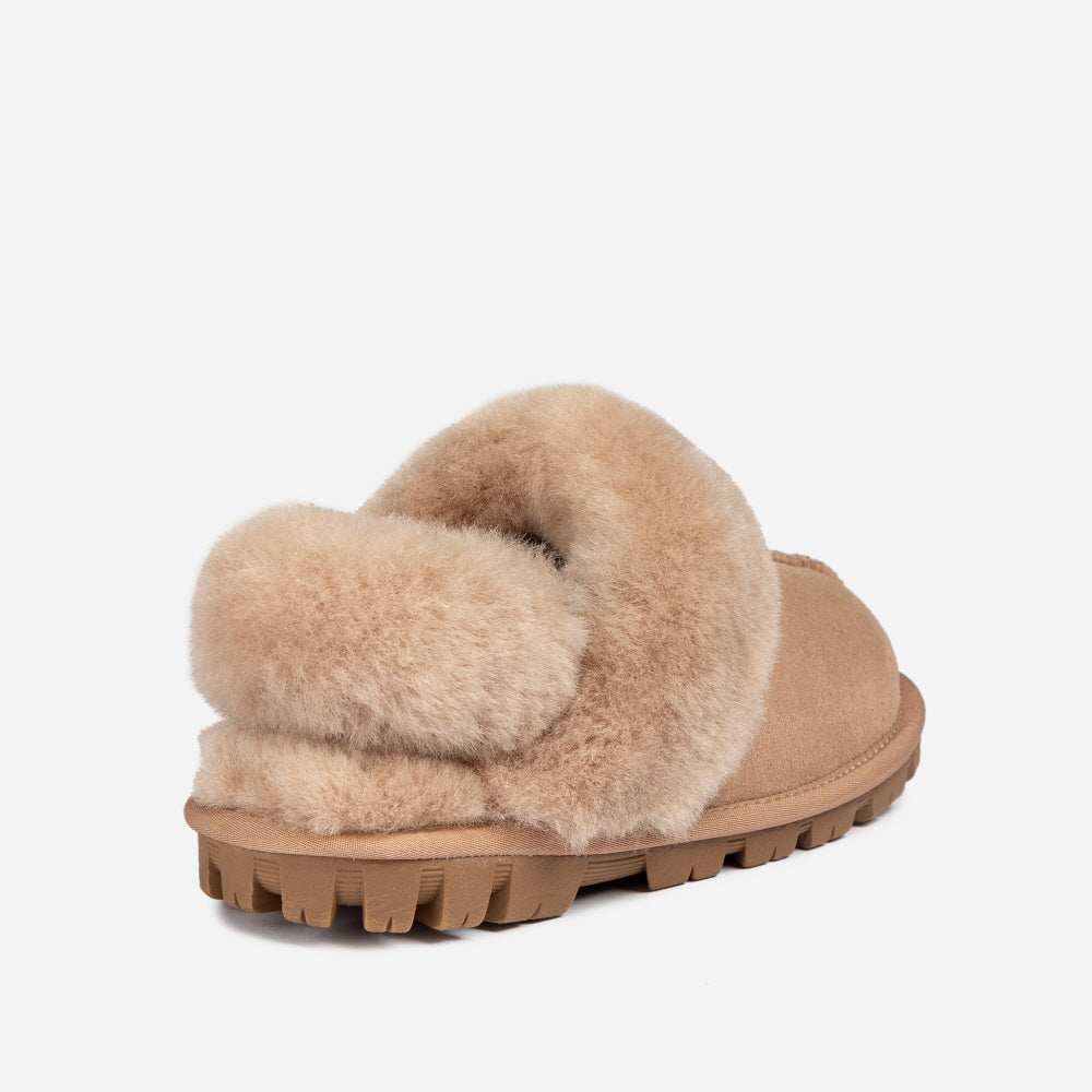 COQUETTE SLIPPER (ELASTIC LOGO & WOOL STRAP) OZWEAR UGG