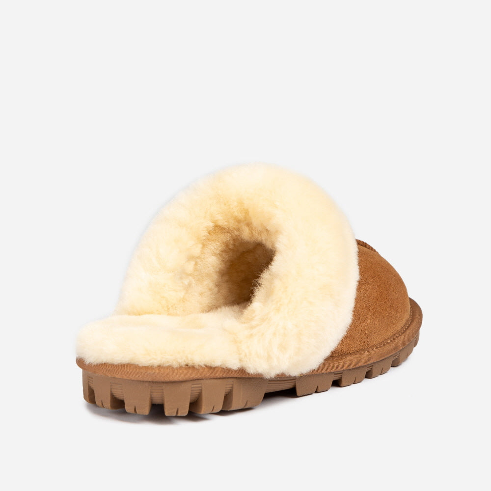 COQUETTE SLIPPER(ELASTIC LOGO & WOOL STRAP) OZWEAR UGG