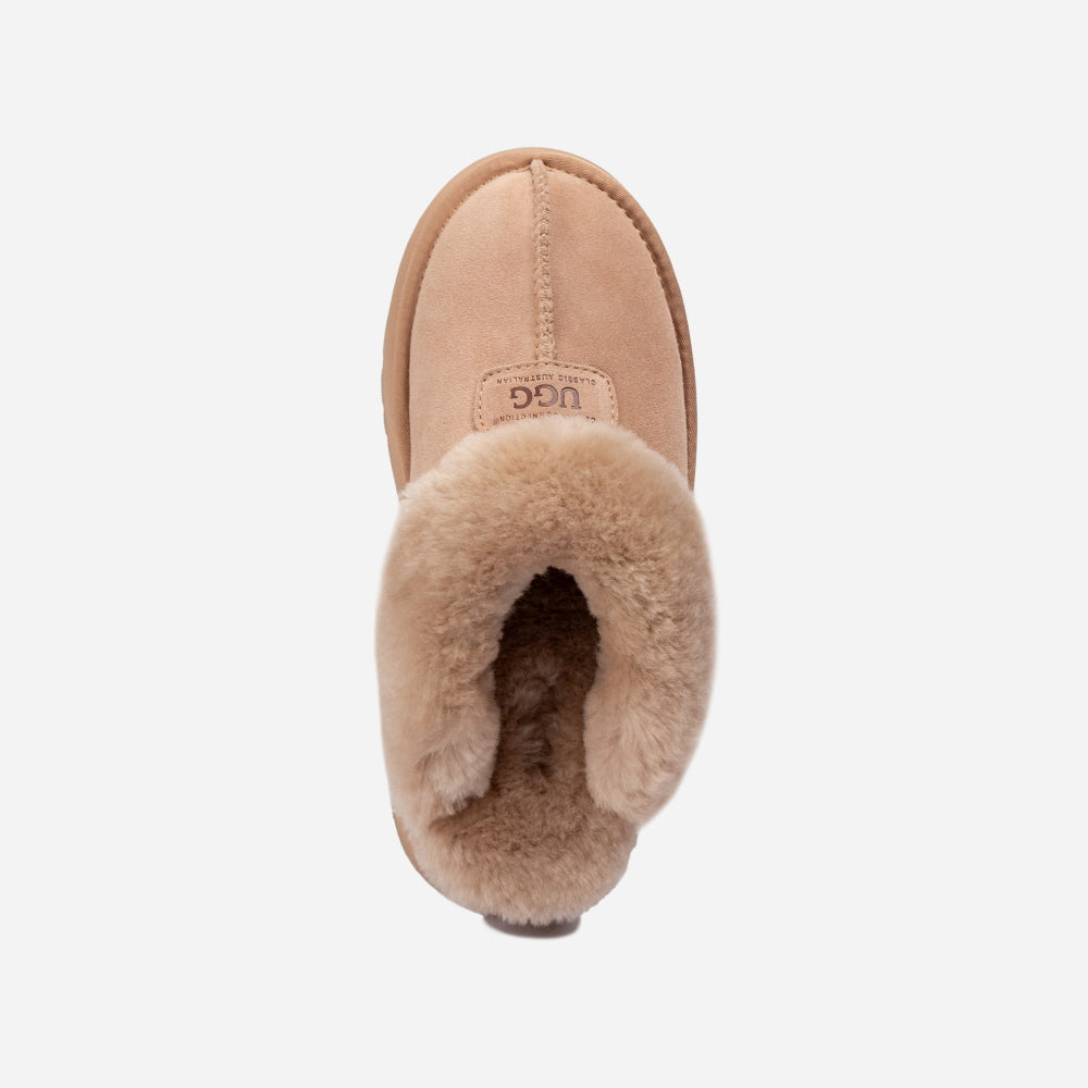 COQUETTE PLATFORM SLIPPER (ELASTIC LOGO & WOOL STRAP) OZWEAR UGG OB114CPD