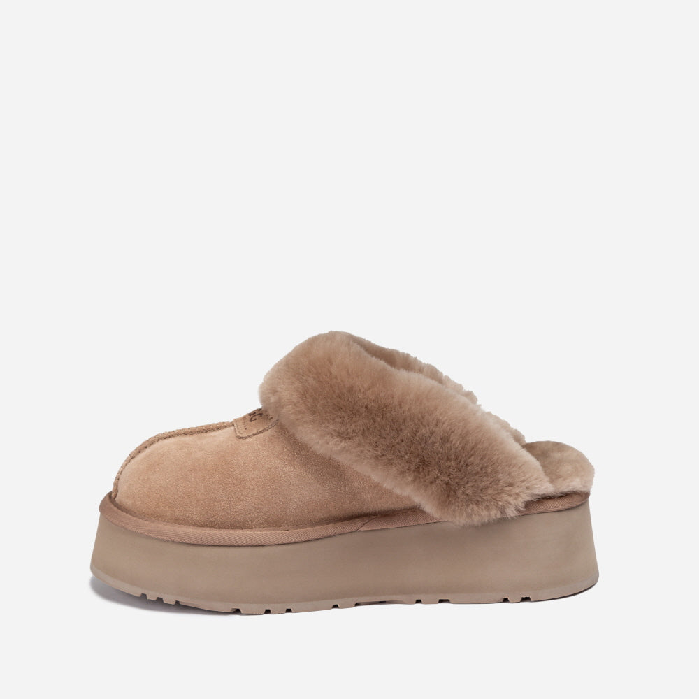 COQUETTE PLATFORM SLIPPER (ELASTIC LOGO & WOOL STRAP) OZWEAR UGG OB114CPD