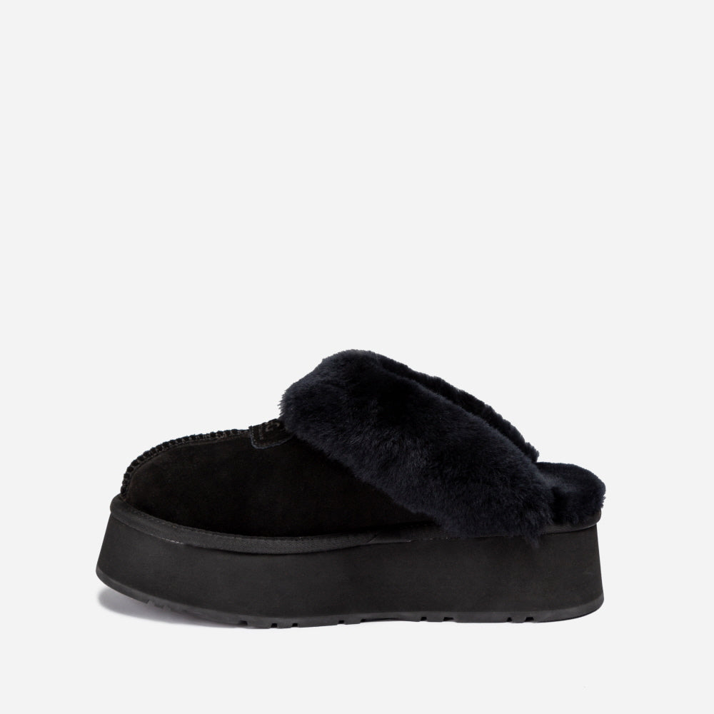 COQUETTE PLATFORM SLIPPER (ELASTIC LOGO & WOOL STRAP) OZWEAR UGG OB114CPD