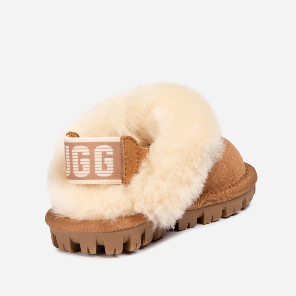 COQUETTE SLIPPER(ELASTIC LOGO & WOOL STRAP) OZWEAR UGG