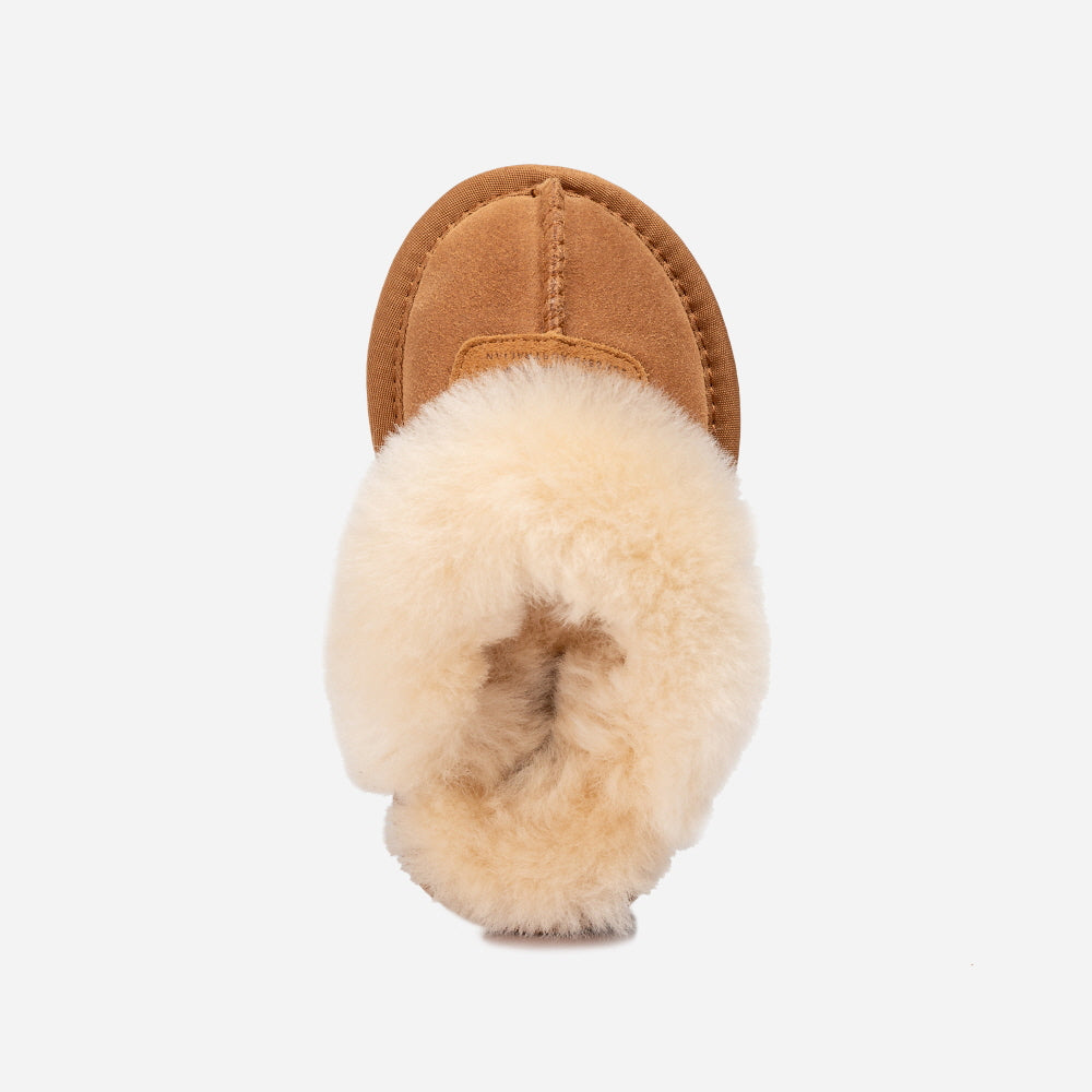 COQUETTE SLIPPER(ELASTIC LOGO & WOOL STRAP) OZWEAR UGG