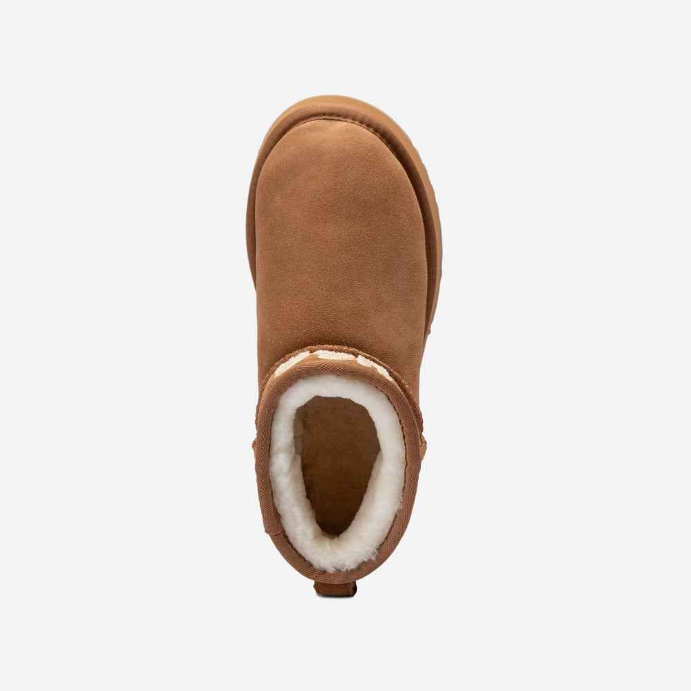 CLASSIC KNIT LOGO ULTRA MINI PLATFORM BOOTS OZWEAR UGG