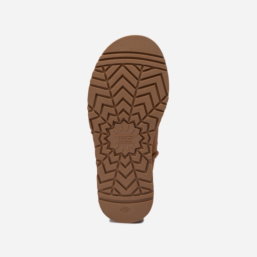 CLASSIC KNIT LOGO ULTRA MINI PLATFORM BOOTS OZWEAR UGG