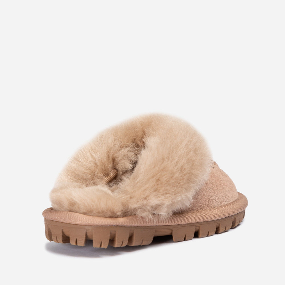 COQUETTE SLIPPER(ELASTIC LOGO & WOOL STRAP) OZWEAR UGG
