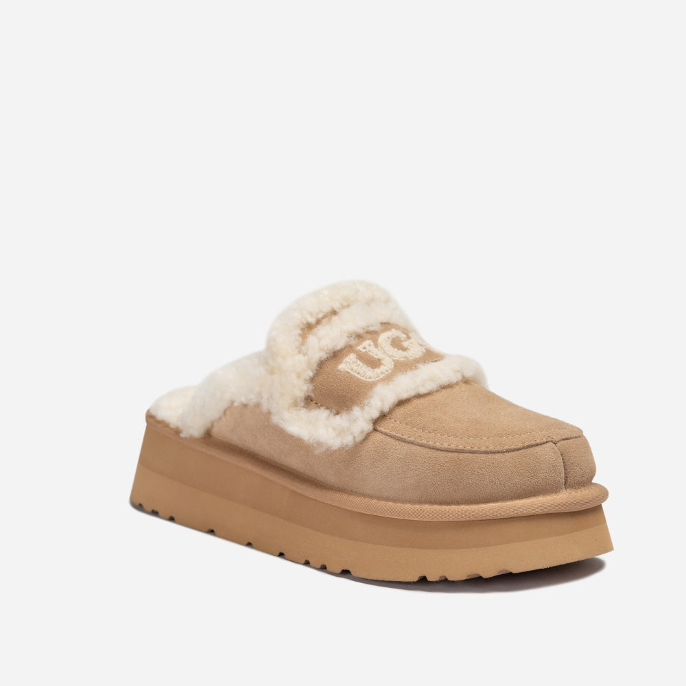 VIOLET SHEARLING PLATFORM SLIPPER OZWEAR UGG