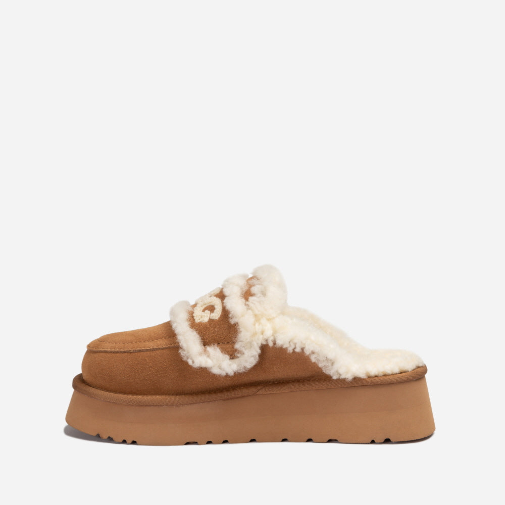 VIOLET SHEARLING PLATFORM SLIPPER OZWEAR UGG