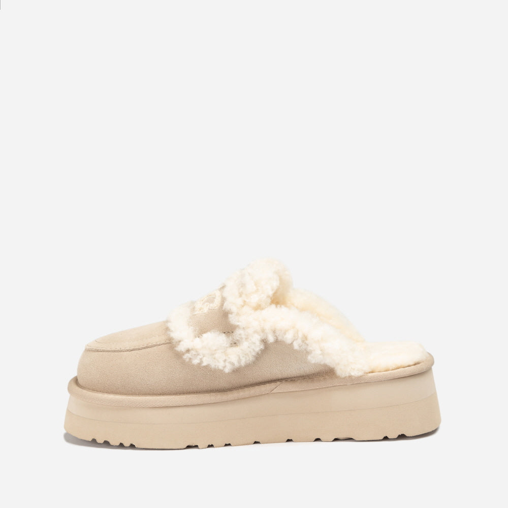 VIOLET SHEARLING PLATFORM SLIPPER OZWEAR UGG
