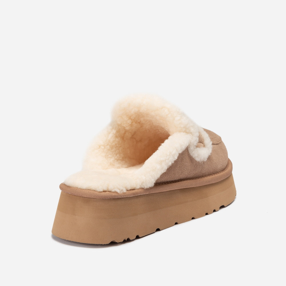 VIOLET SHEARLING PLATFORM SLIPPER OZWEAR UGG