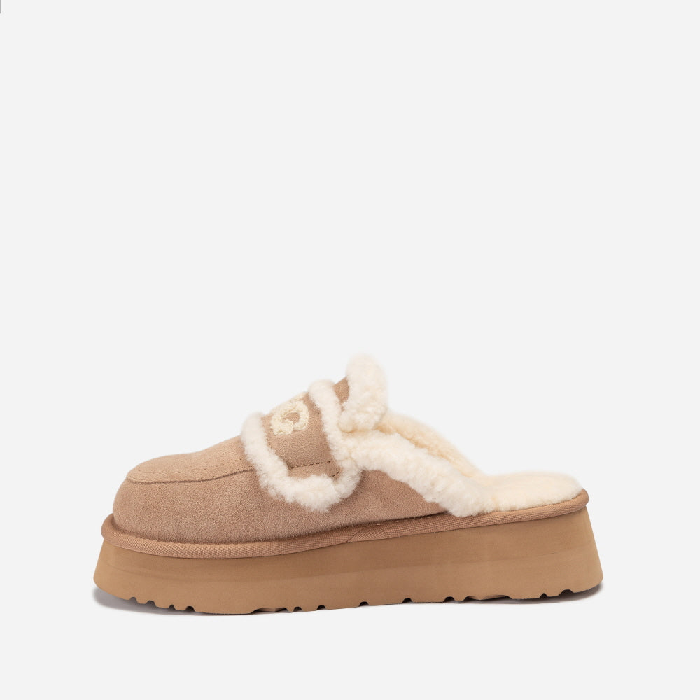 VIOLET SHEARLING PLATFORM SLIPPER OZWEAR UGG