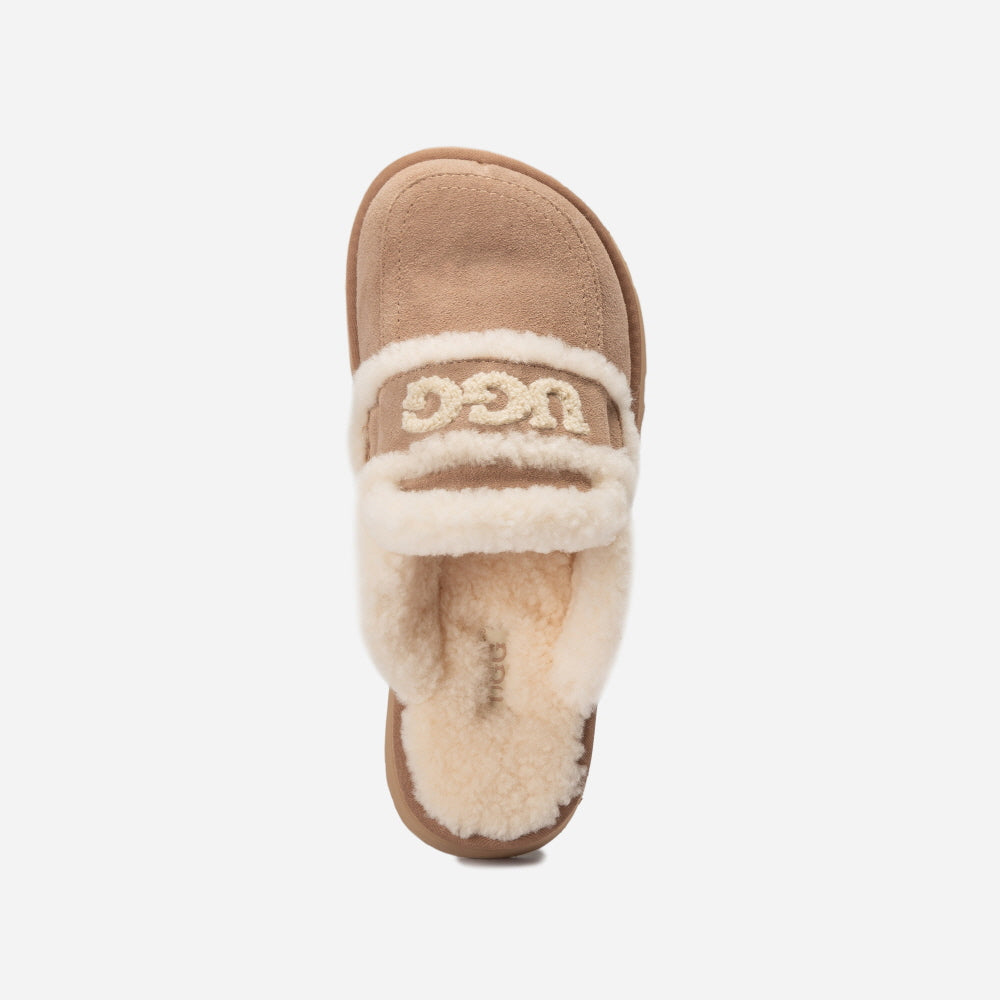 VIOLET SHEARLING PLATFORM SLIPPER OZWEAR UGG