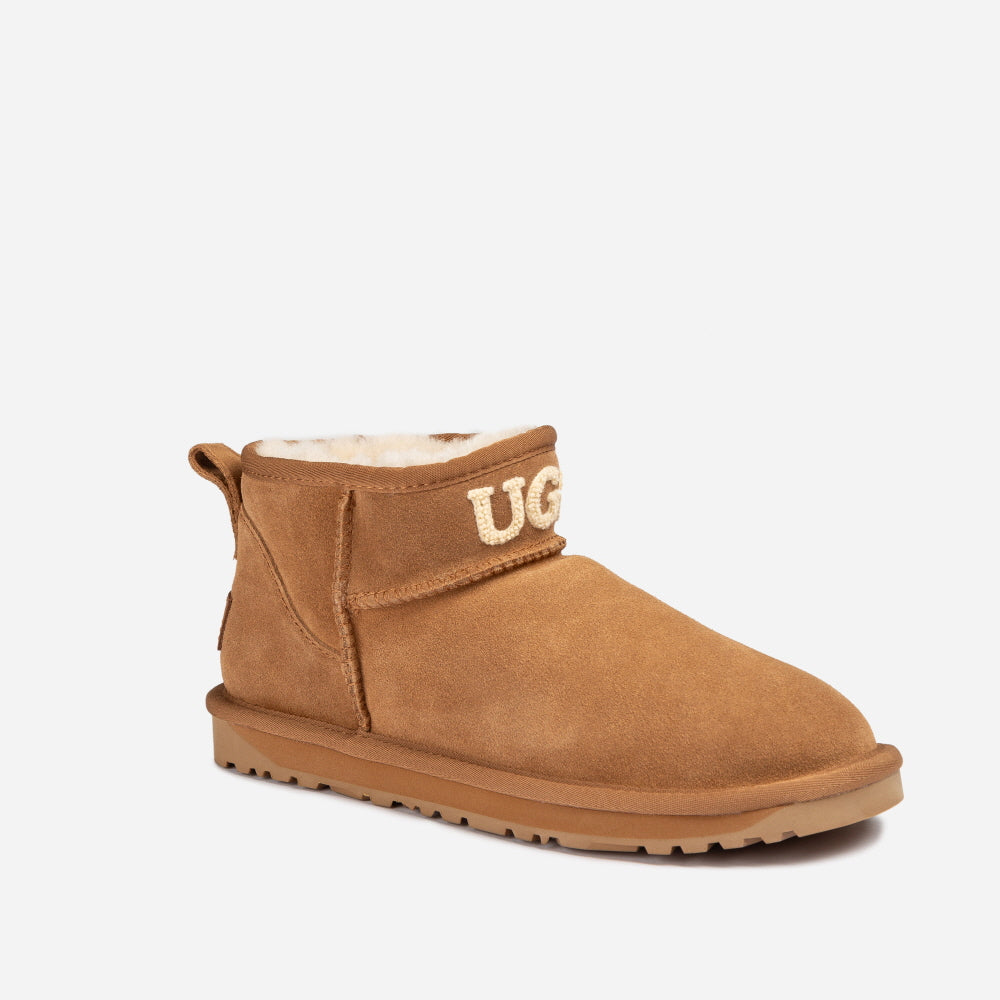CLASSIC KNIT LOG ULTRA MINI BOOTS OZWEAR UGG OB658L