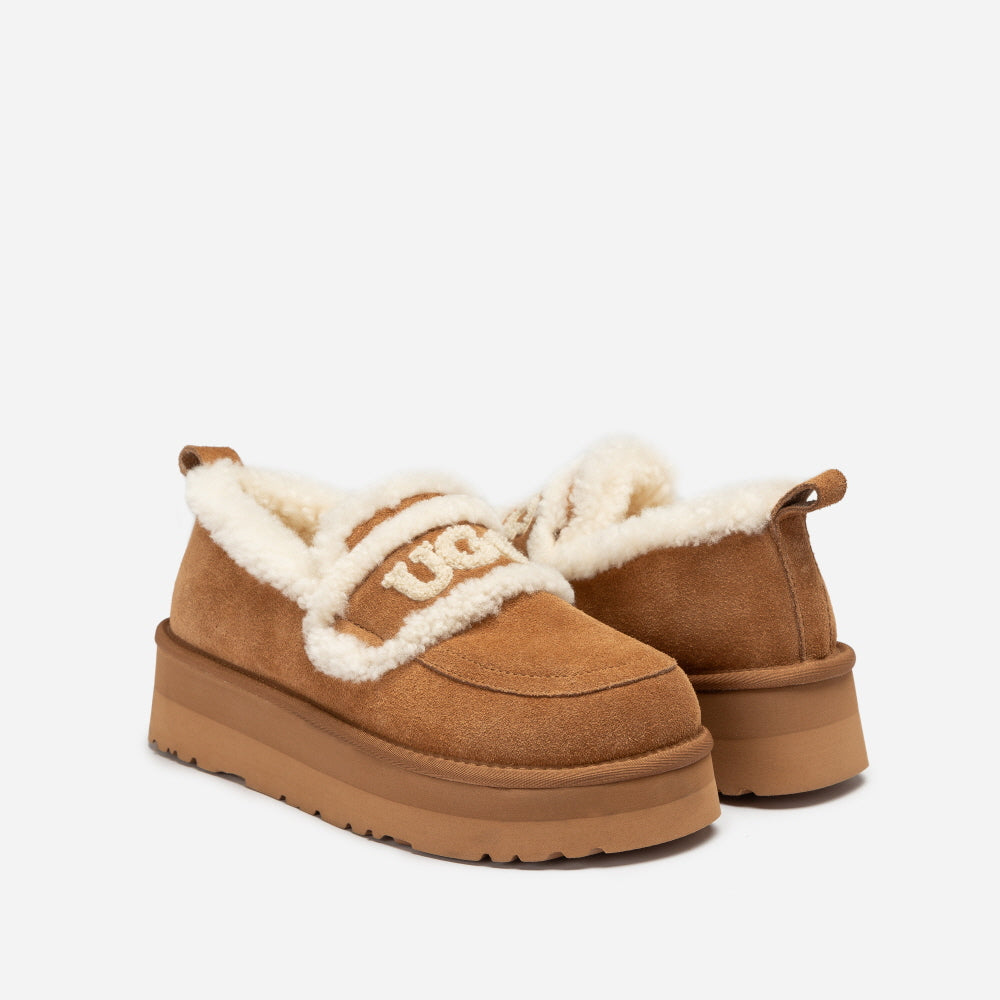 VIOLET SHEARLING PLATFORM LOAFER OZWEAR UGG OB939P