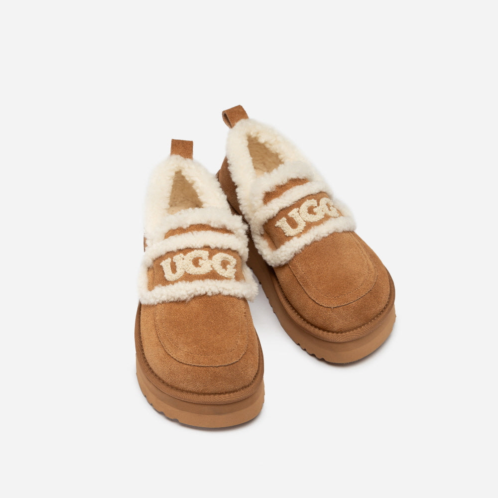VIOLET SHEARLING PLATFORM LOAFER OZWEAR UGG OB939P