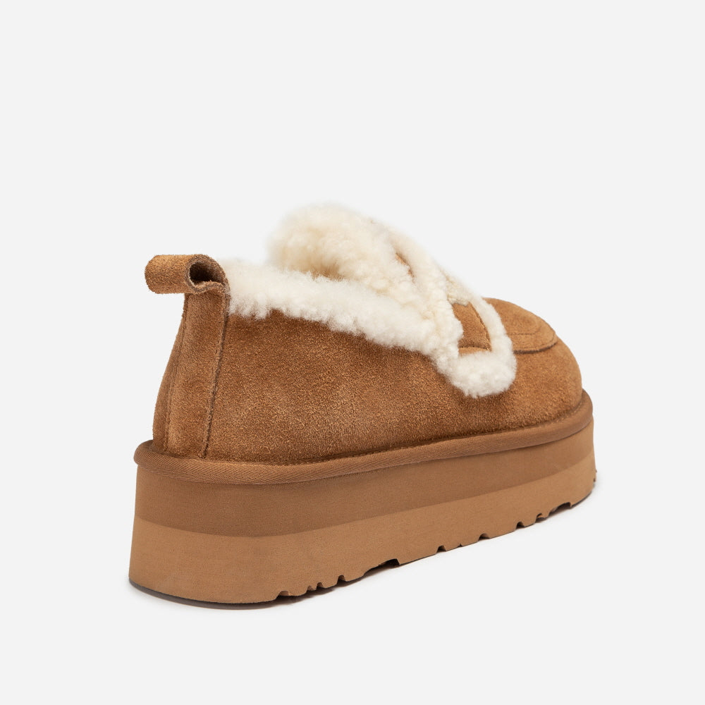VIOLET SHEARLING PLATFORM LOAFER OZWEAR UGG OB939P