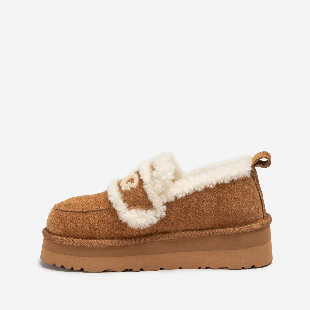 VIOLET SHEARLING PLATFORM LOAFER OZWEAR UGG OB939P