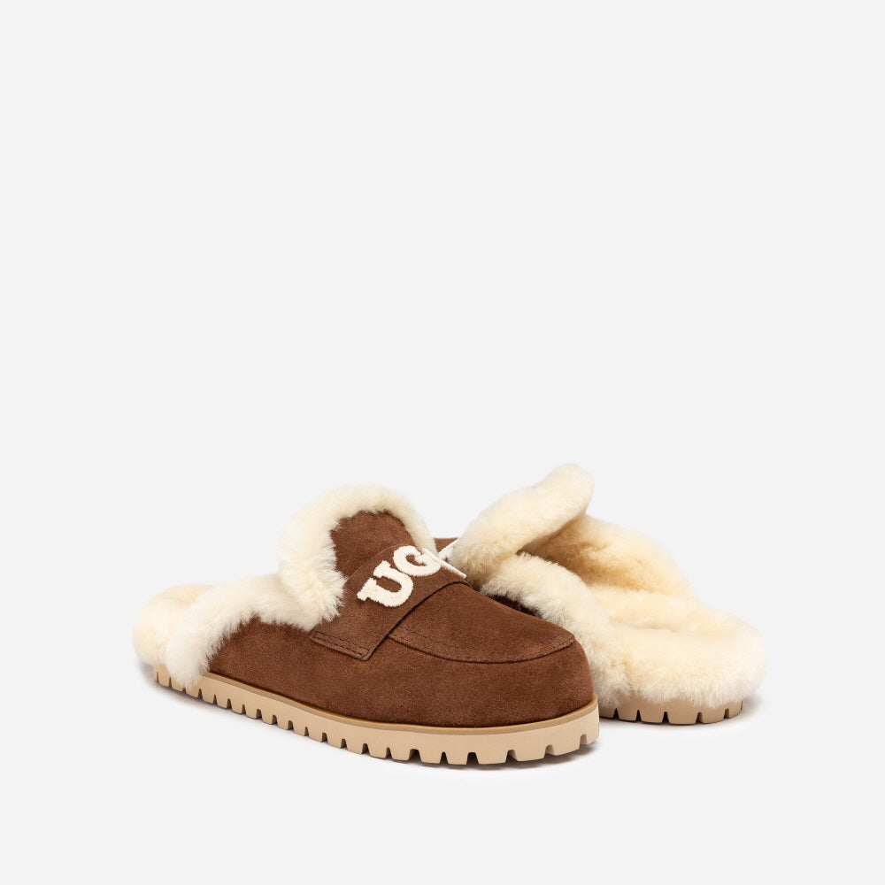 PRIYA KNIT LOGO SHEARLING SLIPPER OZWEAR UGG OB982