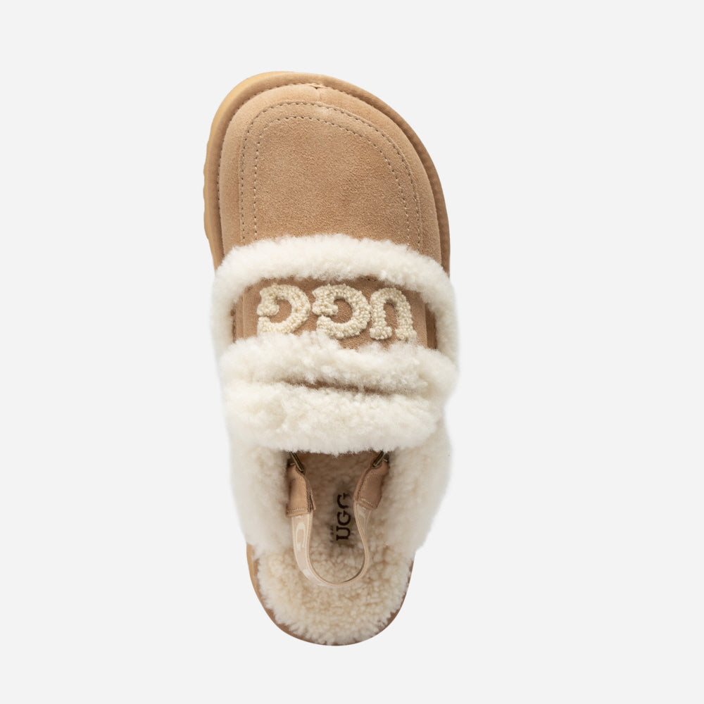 VIOLET SHEARLING PLATFORM SLIPPER(DETACHABLE  FEATURE) OZWEAR UGG OB938PD