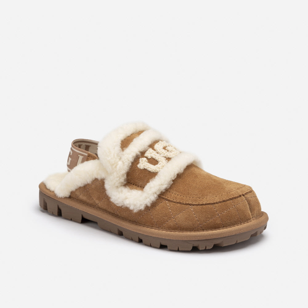 VIOLET MATELASSÉ SHEARLING SLIPPER(DETACHABLE  FEATURE) OZWEAR UGG OB938MD